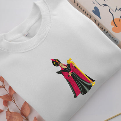Jafar Embroidery, Disneyland Embroidered Sweatshirt, Movie Disney Inspired, Valentine's Day Gifts Idea For Him Her