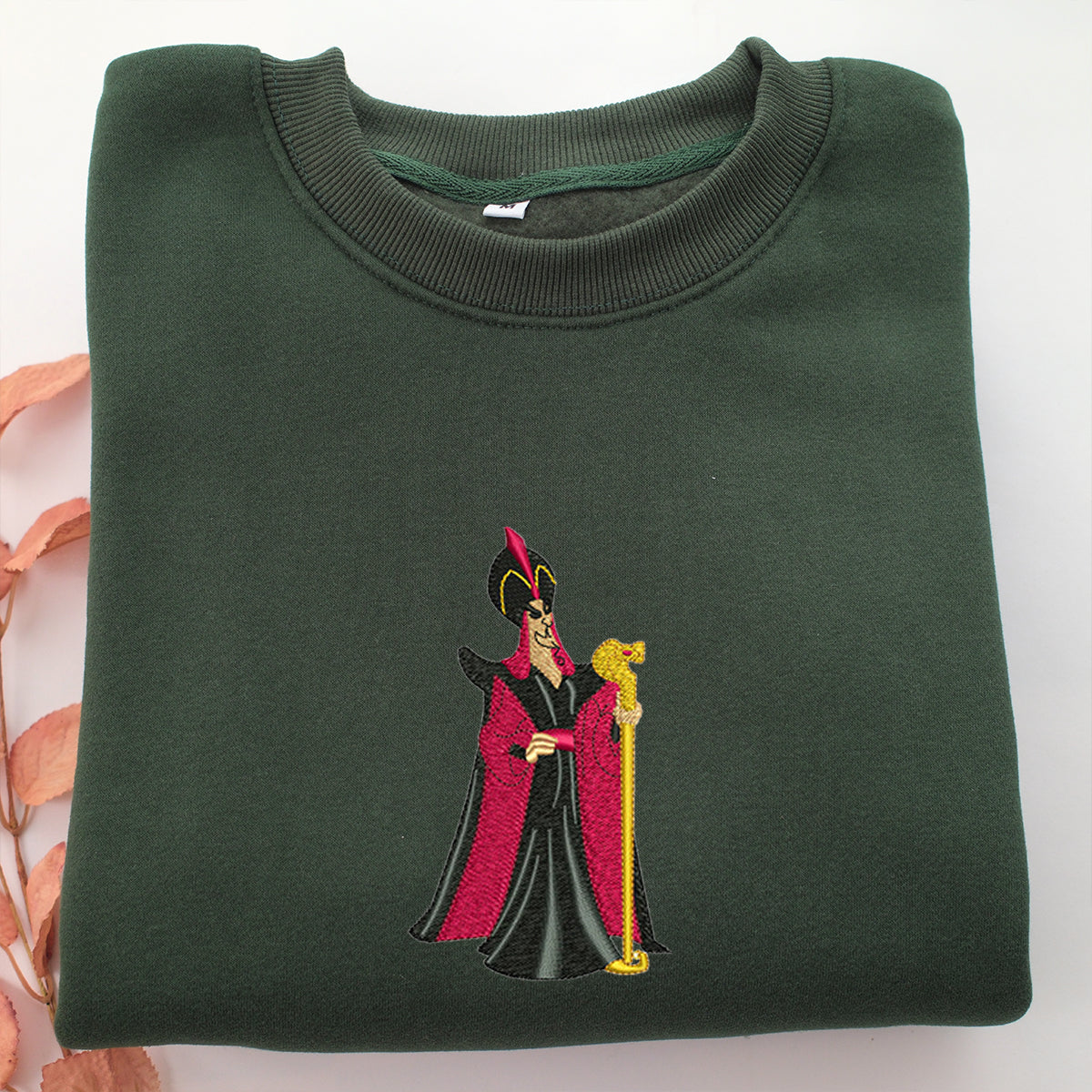 Jafar Embroidery, Disneyland Embroidered Sweatshirt, Movie Disney Inspired, Valentine's Day Gifts Idea For Him Her