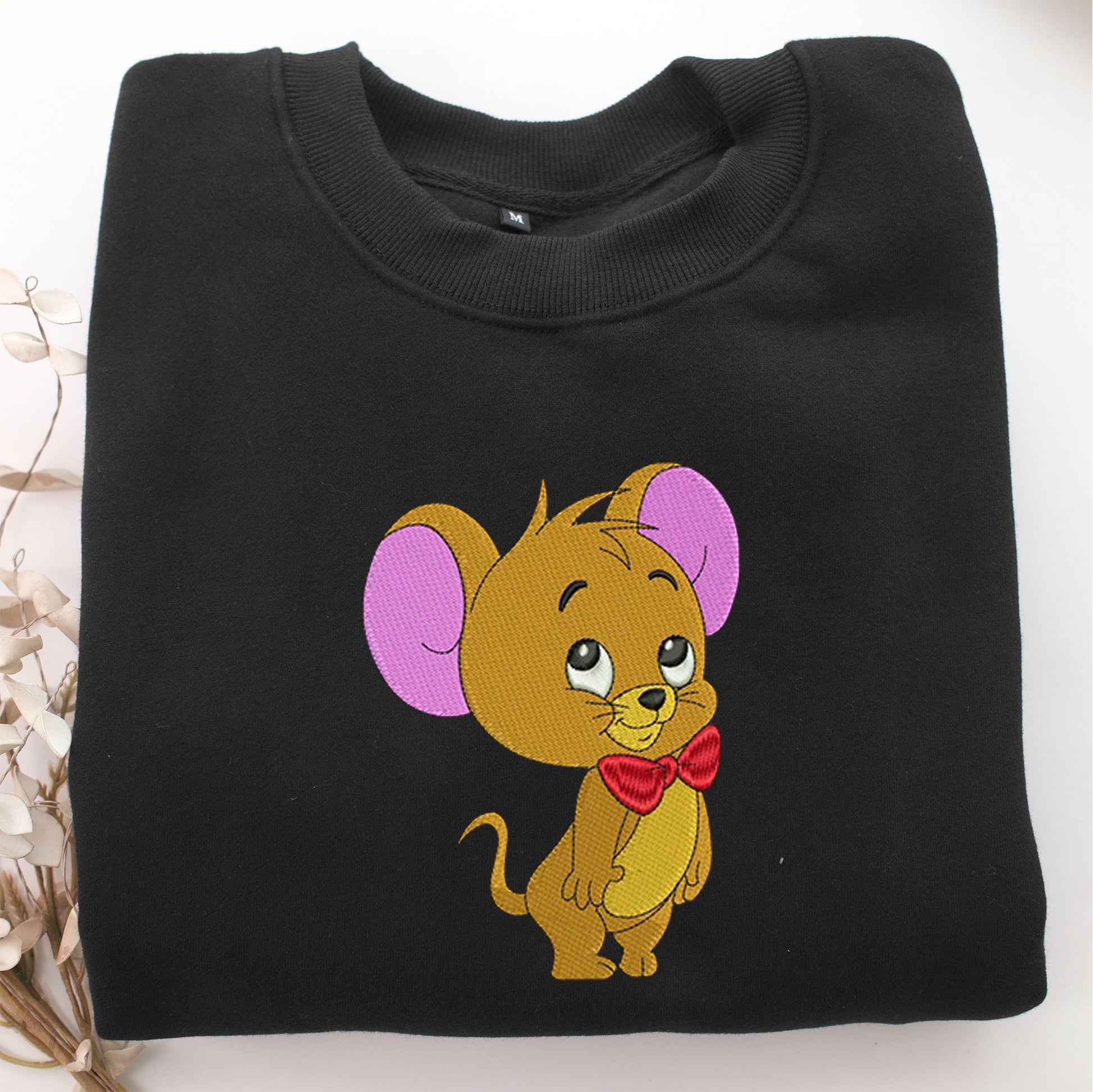 Chibi Jerry Embroidery, Disneyland Embroidered Sweatshirt, Movie Disney Inspired, Valentine's Day Gifts Idea For Him Her