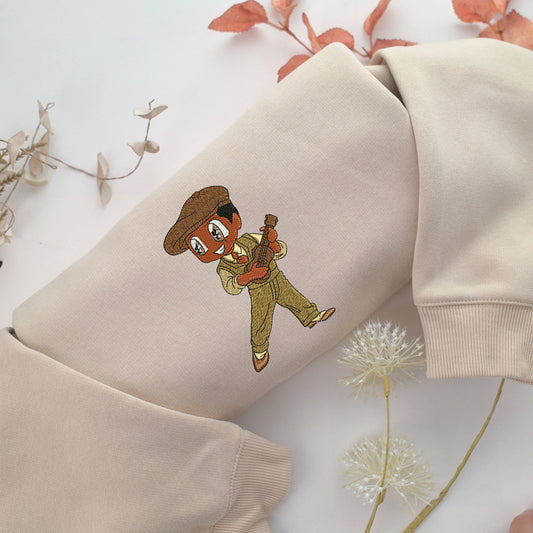 Chibi Prince Naveen v2 Embroidery, Disneyland Embroidered Sweatshirt, Movie Disney Inspired, Valentine's Day Gifts Idea For Him Her