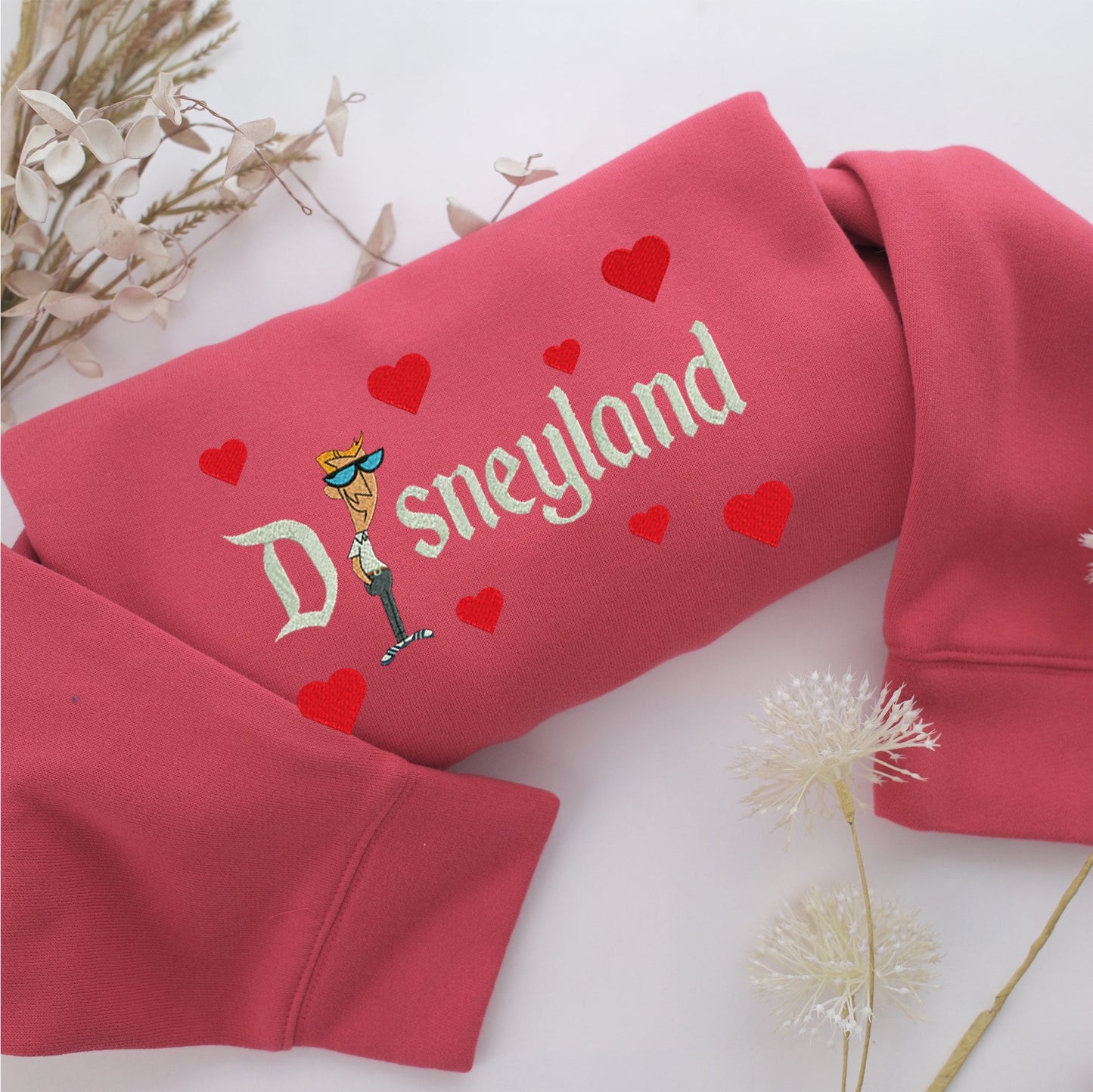 Dexter Dad Disneyland Embroidery, Disneyland Embroidered Sweatshirt, Movie Disney Inspired, Valentine's Day Gifts Idea For Him Her