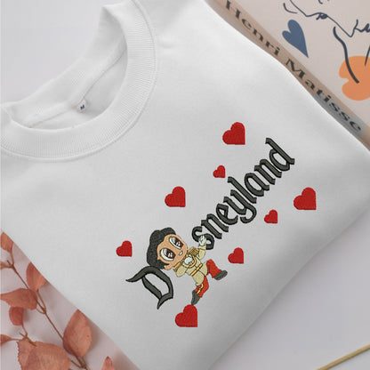 Chibi Prince Charming Disneyland Embroidery, Disneyland Embroidered Sweatshirt, Movie Disney Inspired, Valentine's Day Gifts Idea For Him Her