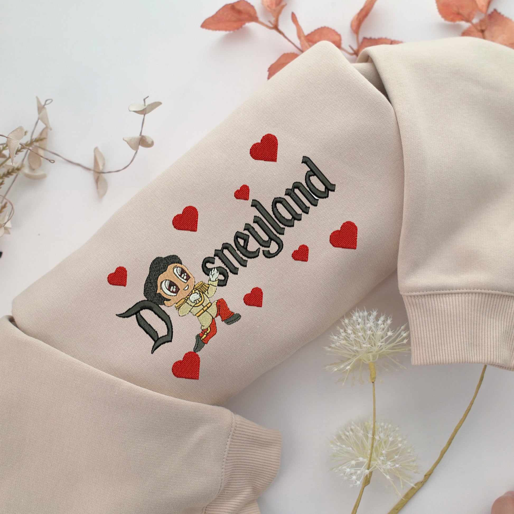 Chibi Prince Charming Disneyland Embroidery, Disneyland Embroidered Sweatshirt, Movie Disney Inspired, Valentine's Day Gifts Idea For Him Her