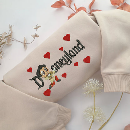 Chibi Prince Charming Disneyland Embroidery, Disneyland Embroidered Sweatshirt, Movie Disney Inspired, Valentine's Day Gifts Idea For Him Her