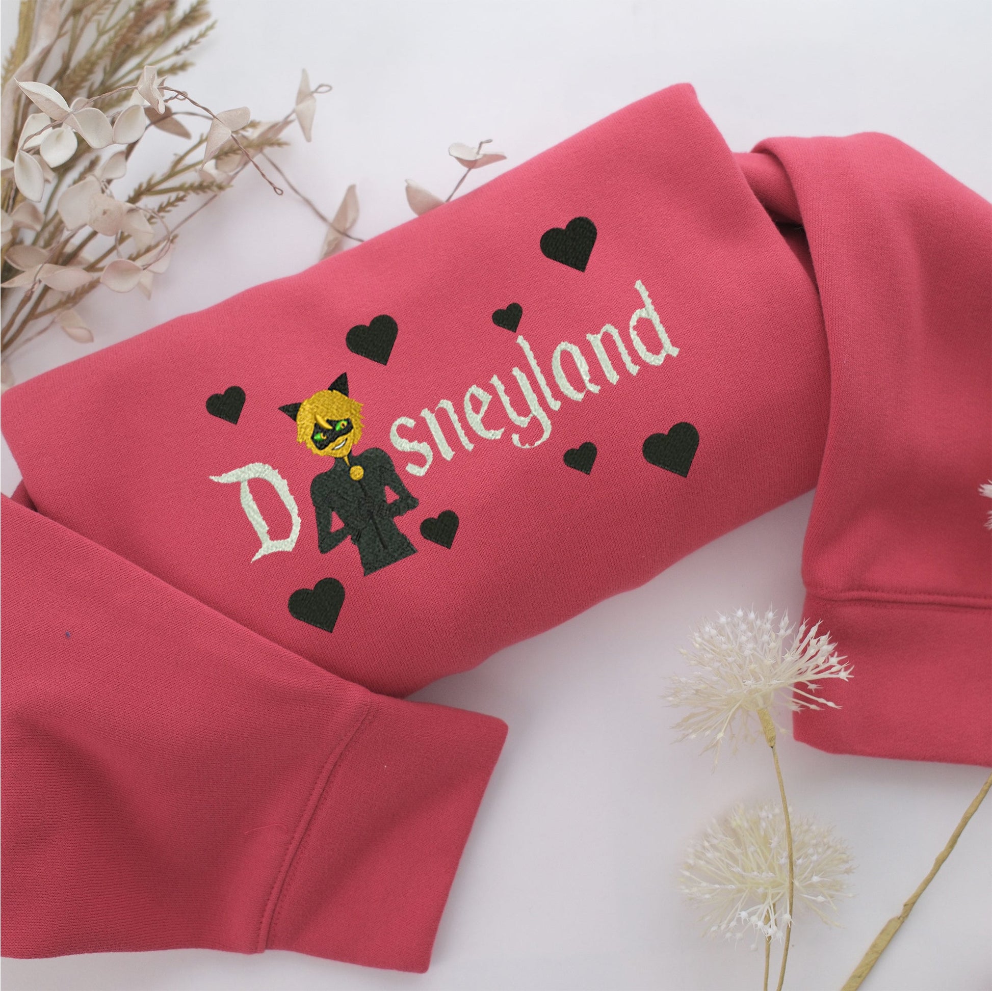 Adrien Agreste Disneyland Embroidery, Disneyland Embroidered Sweatshirt, Movie Disney Inspired, Valentine's Day Gifts Idea For Him Her