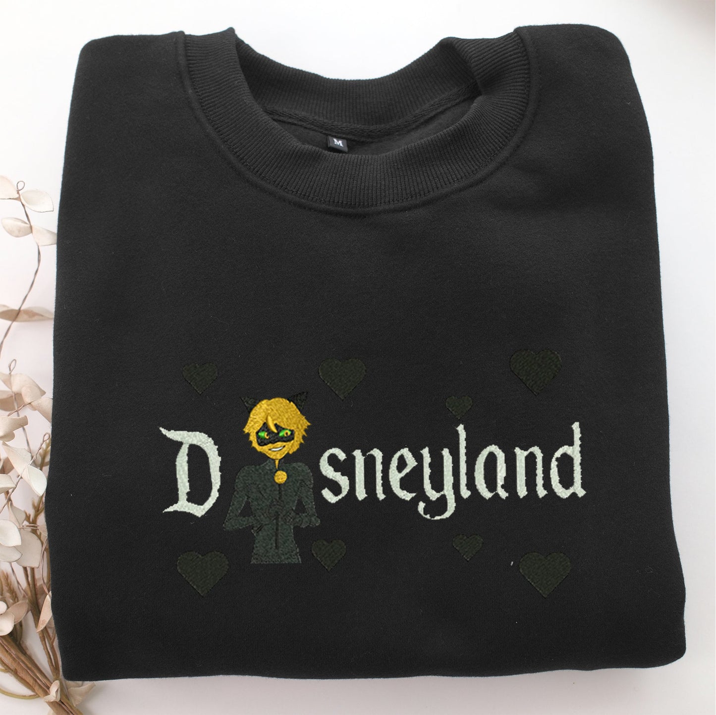 Adrien Agreste Disneyland Embroidery, Disneyland Embroidered Sweatshirt, Movie Disney Inspired, Valentine's Day Gifts Idea For Him Her