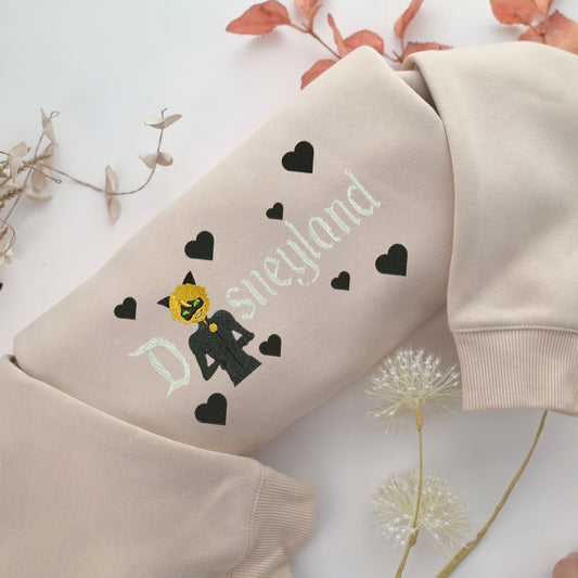 Adrien Agreste Disneyland Embroidery, Disneyland Embroidered Sweatshirt, Movie Disney Inspired, Valentine's Day Gifts Idea For Him Her