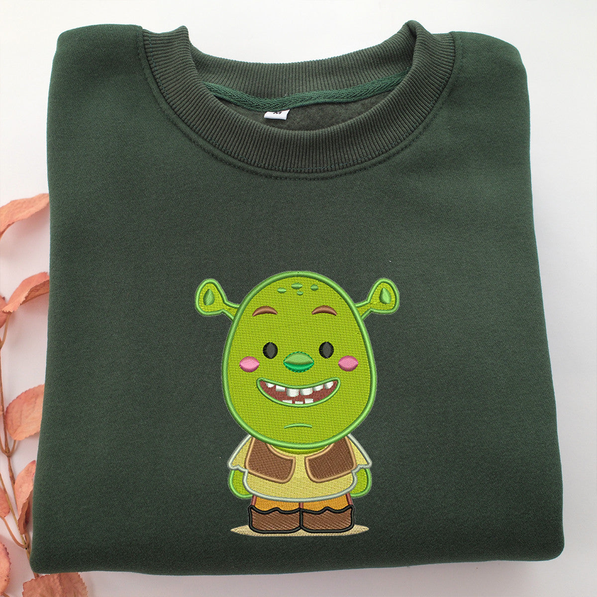 Chibi Shrek Embroidery, Disneyland Embroidered Sweatshirt, Movie Disney Inspired, Valentine's Day Gifts Idea For Him Her