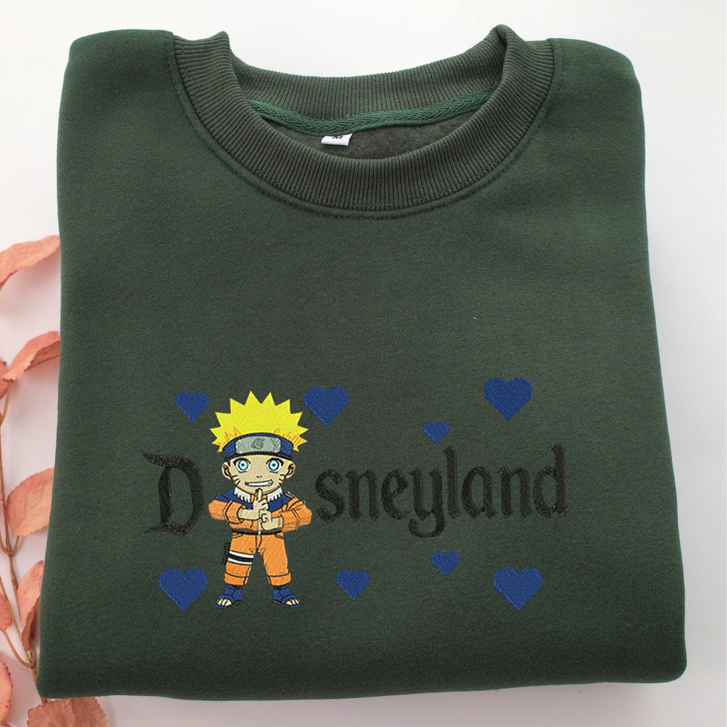 Chibi Naruto Disneyland Embroidery, Disneyland Embroidered Sweatshirt, Movie Disney Inspired, Valentine's Day Gifts Idea For Him Her