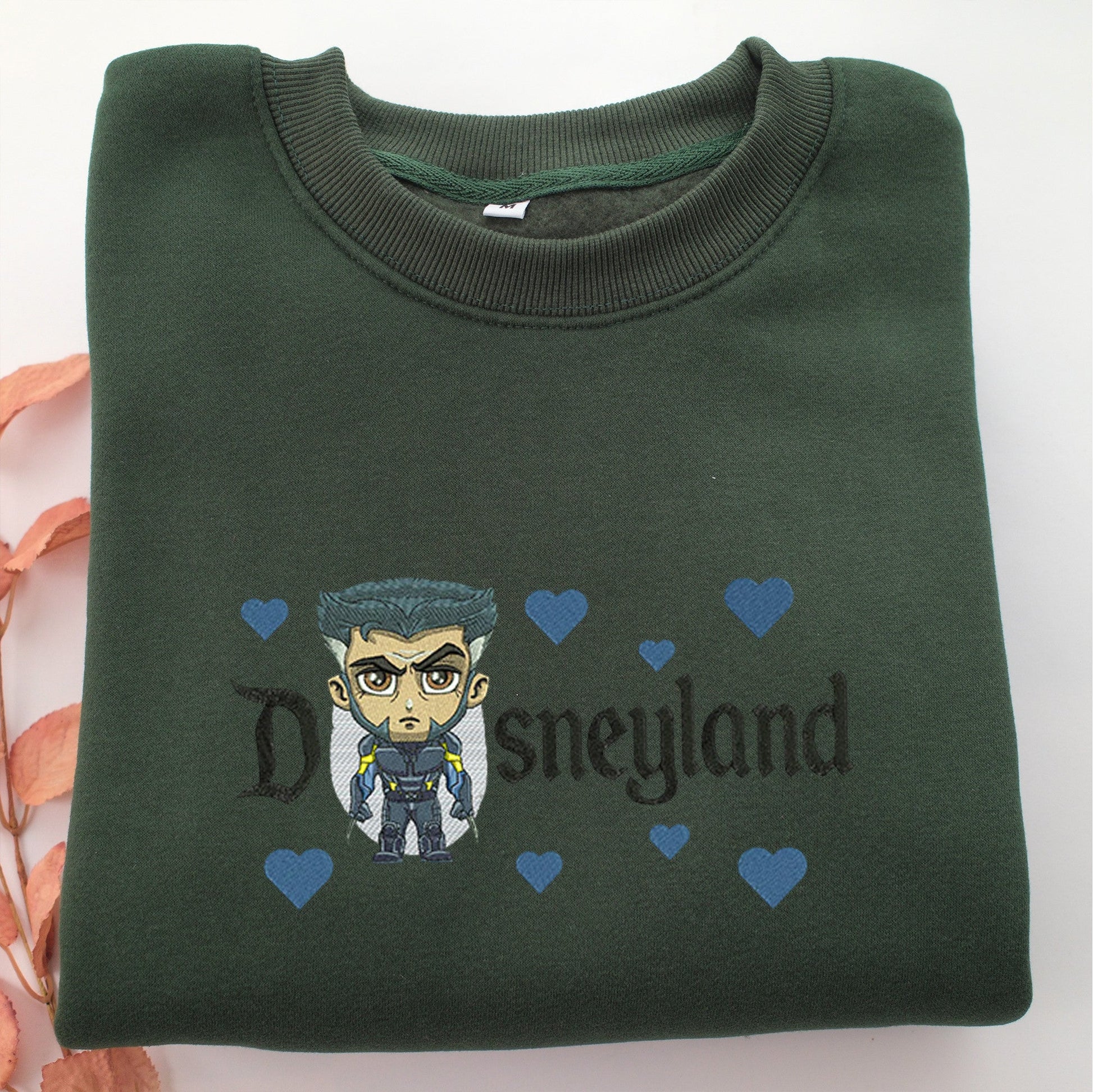 Chibi X Man Disneyland Embroidery, Disneyland Embroidered Sweatshirt, Movie Disney Inspired, Valentine's Day Gifts Idea For Him Her