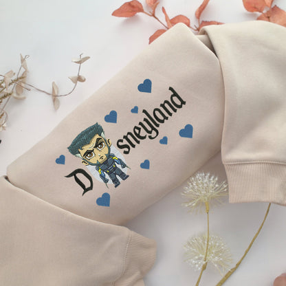 Chibi X Man Disneyland Embroidery, Disneyland Embroidered Sweatshirt, Movie Disney Inspired, Valentine's Day Gifts Idea For Him Her