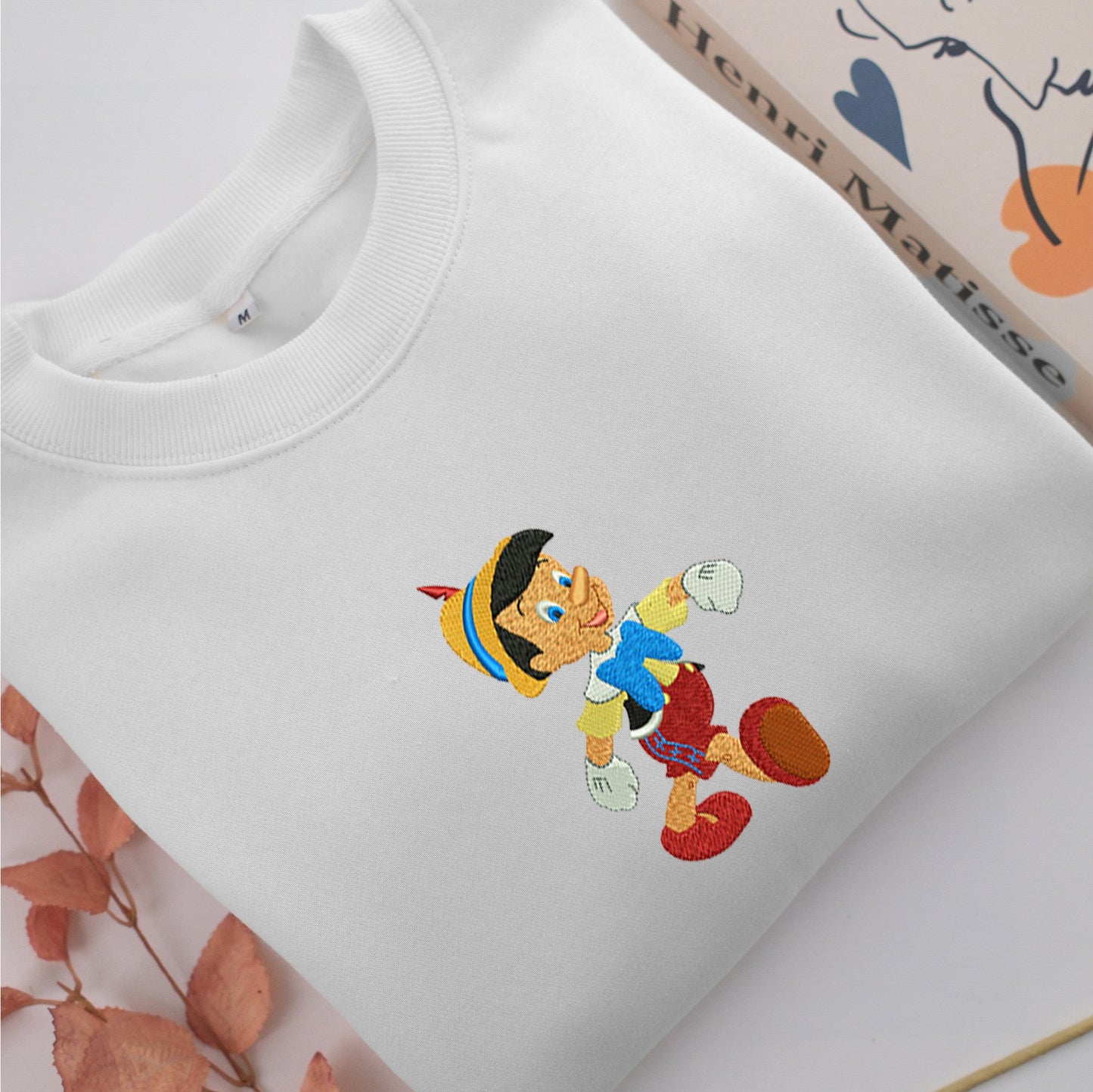 Jiminy Cricket Embroidery, Disneyland Embroidered Sweatshirt, Movie Disney Inspired, Valentine's Day Gifts Idea For Him Her