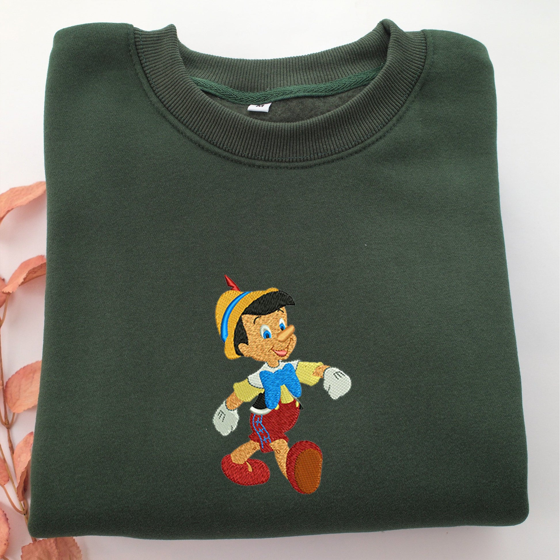 Jiminy Cricket Embroidery, Disneyland Embroidered Sweatshirt, Movie Disney Inspired, Valentine's Day Gifts Idea For Him Her