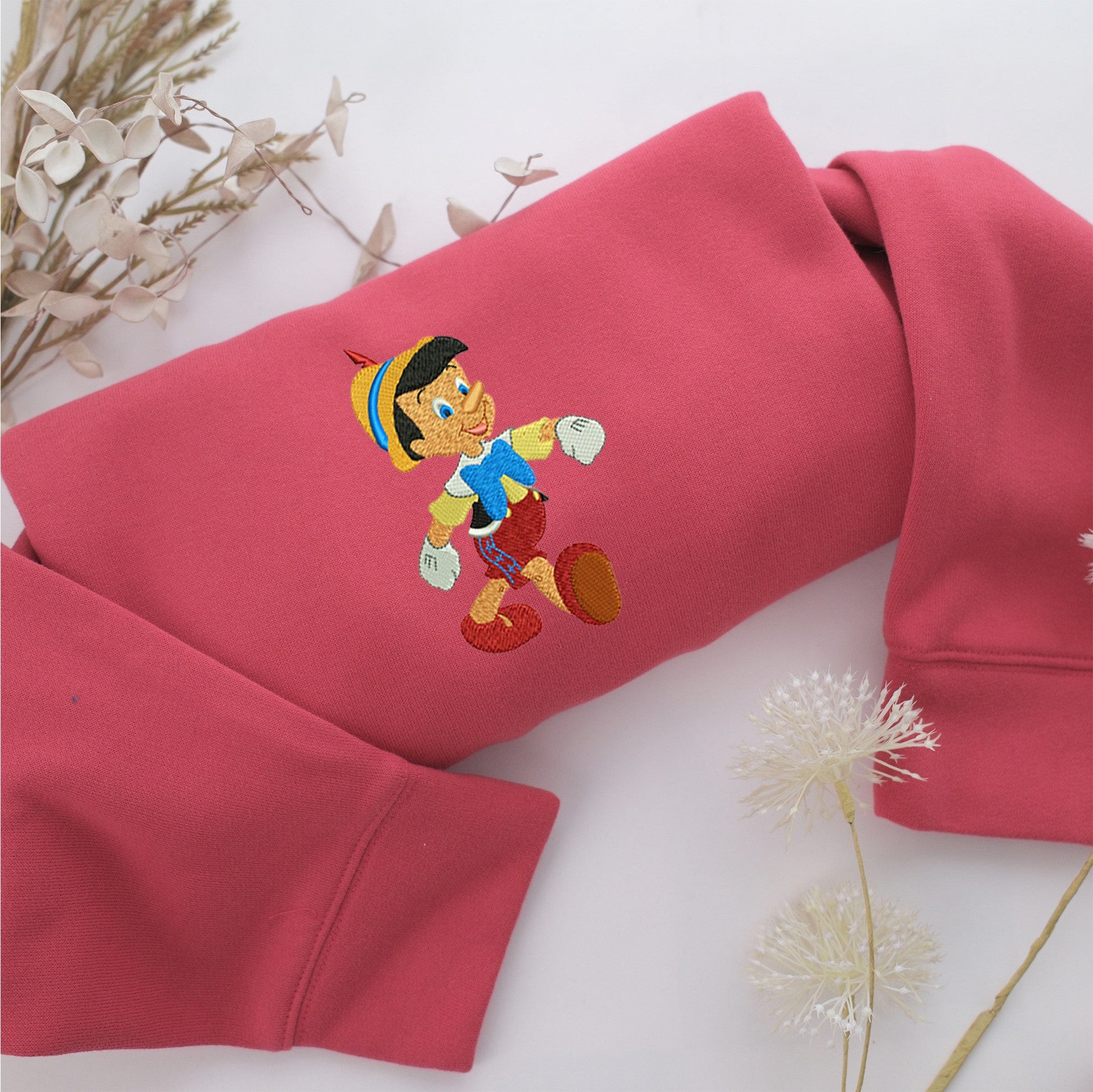 Jiminy Cricket Embroidery, Disneyland Embroidered Sweatshirt, Movie Disney Inspired, Valentine's Day Gifts Idea For Him Her