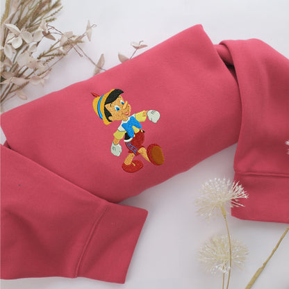Jiminy Cricket Embroidery, Disneyland Embroidered Sweatshirt, Movie Disney Inspired, Valentine's Day Gifts Idea For Him Her