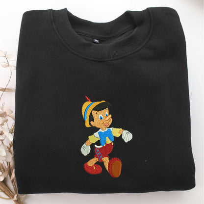 Jiminy Cricket Embroidery, Disneyland Embroidered Sweatshirt, Movie Disney Inspired, Valentine's Day Gifts Idea For Him Her
