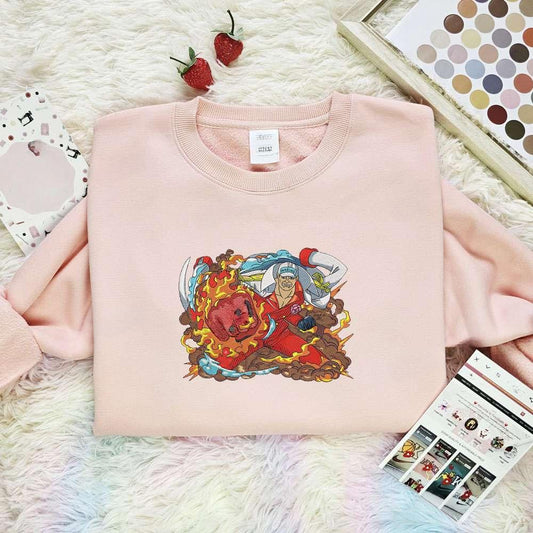 Akainu Sakazuki One Piece Anime Embroidered Shirt