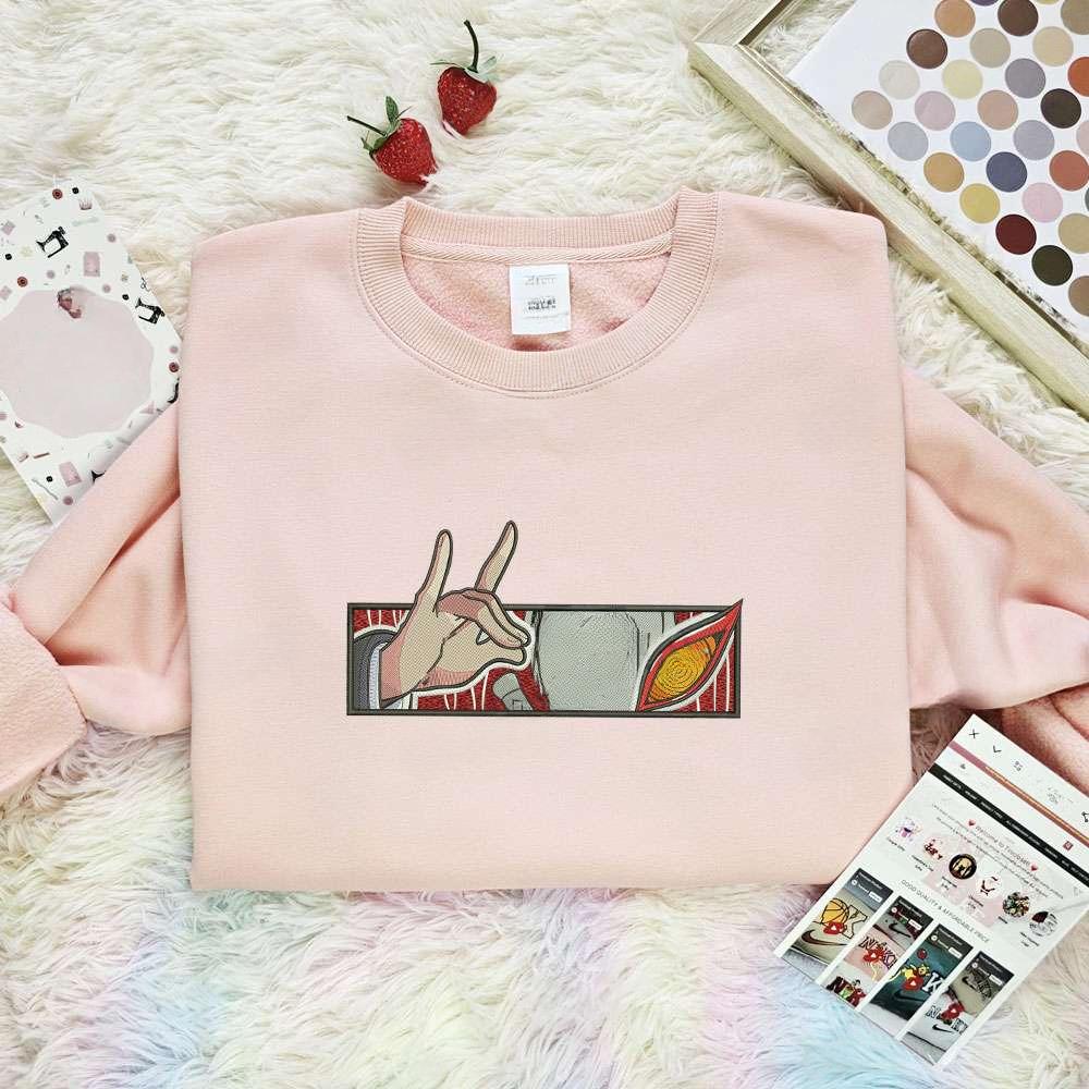 Aki Hayakawa Hand Rec Embroidered Shirt Chainsaw Man Anime Embroidered Hoodie 1