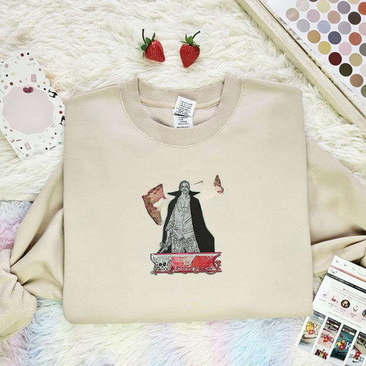 Akagami Shanks One Piece Anime Embroidered Shirt