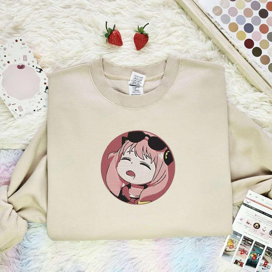 Anya Sleepy Spy X Family Anime Embroidered Shirt