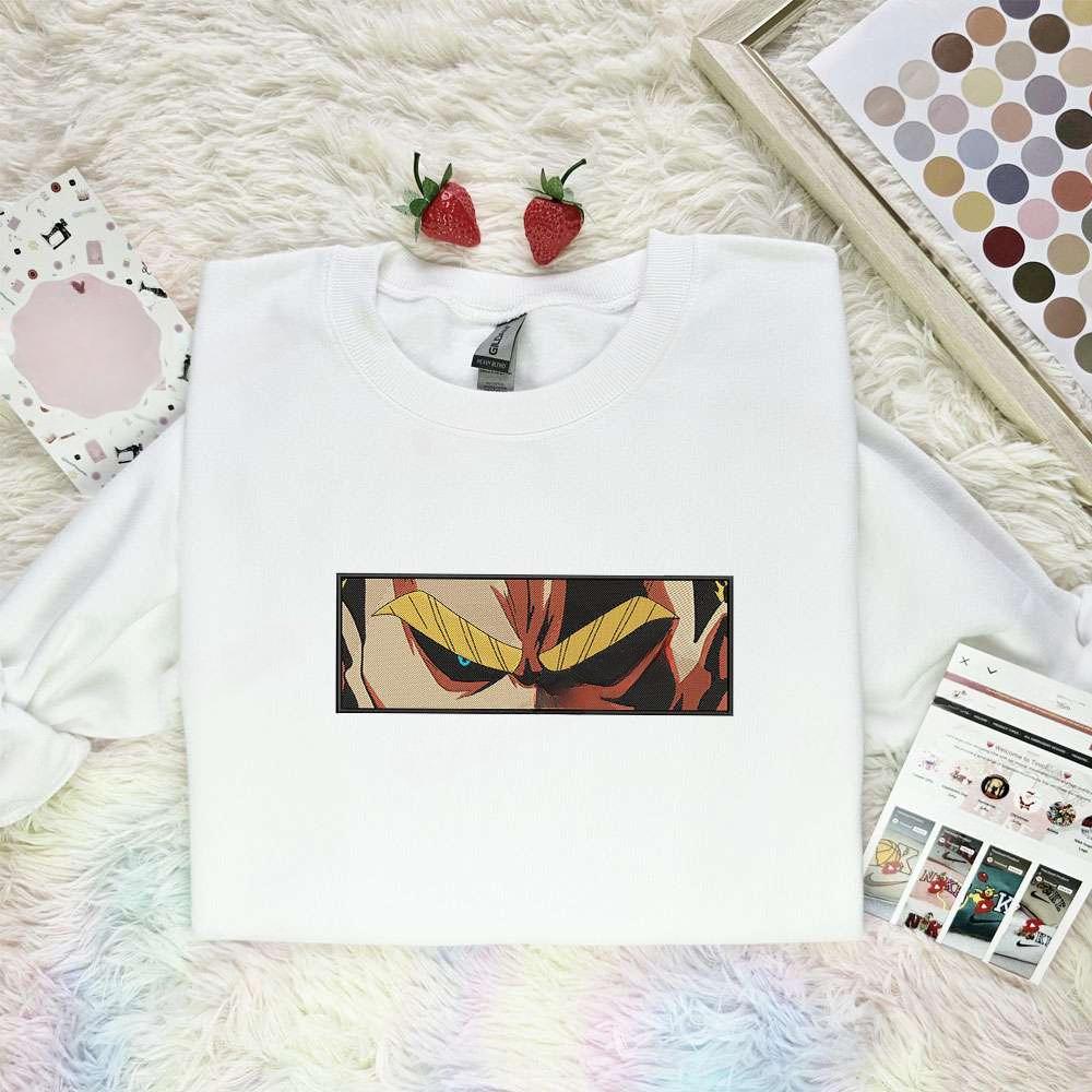 All Might Eyes My Hero Academia Anime Embroidered Shirt