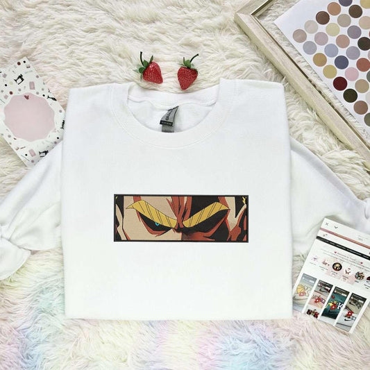 All Might Eyes My Hero Academia Anime Embroidered Shirt