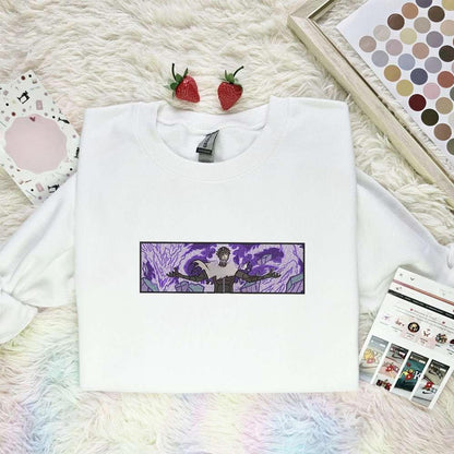 Aizen Sosuke Bleach Anime Embroidered Shirt