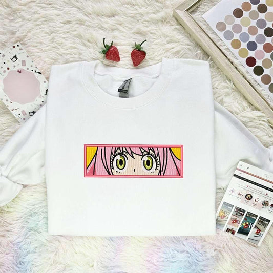 Anya Eyes Spy X Family Anime Embroidered Shirt