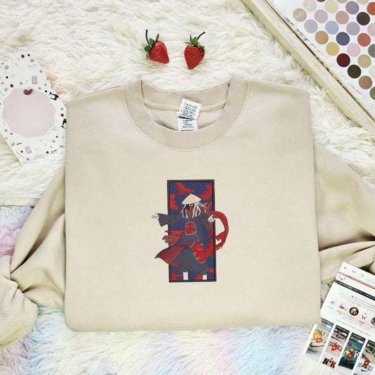 Akatsuki Outfit Naruto Anime Embroidered Shirt