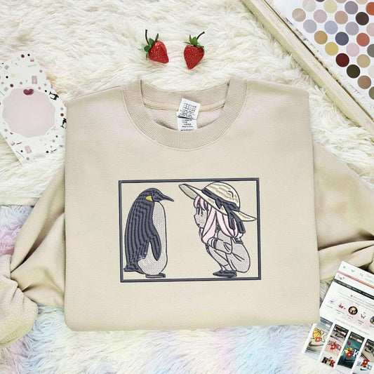 Anya And Penguin Spy X Family Anime Embroidered Shirt