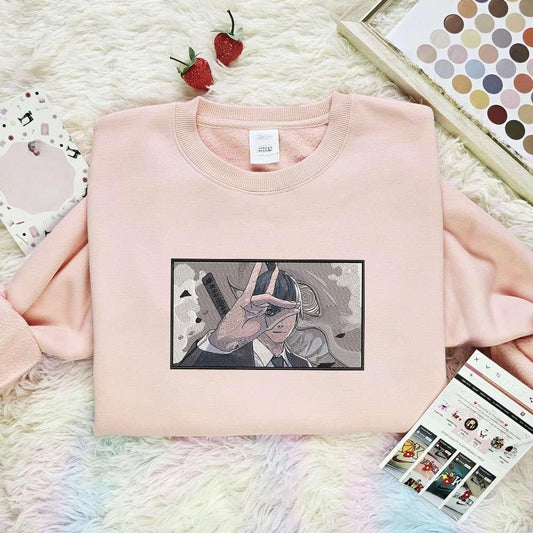 Aki Hayakawa Chainsaw Man Anime Embroidered Shirt