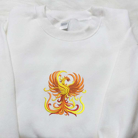 Fiery Phoenix Embroidered Shirt 1
