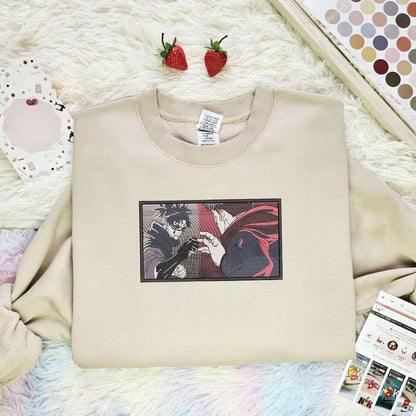 Choso Vs Yuji Jujutsu Kaisen Anime Embroidered Shirt