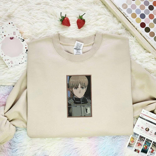 Armin Arlert Attack On Titan Anime Embroidered Shirt