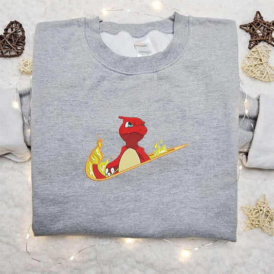 Chameleon Pokemon X Swoosh Anime Embroidered Hoodie Pokemon Embroidered Shirt Best Birthday Gift Ideas For Family 1