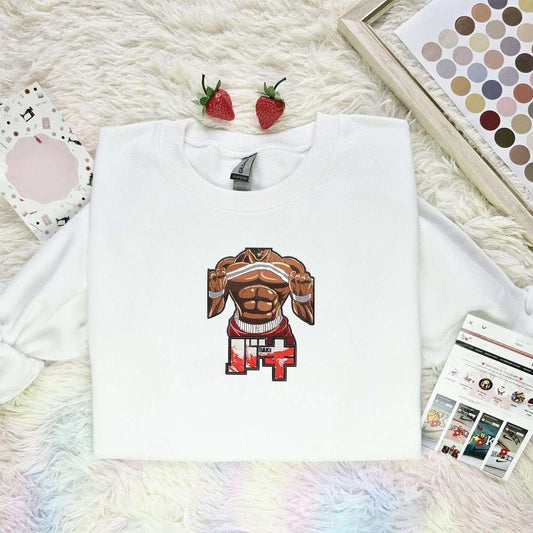 Baki Abs Baki The Grappler Anime Embroidered Shirt