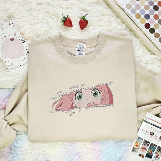 Anya Spy X Family Anime Embroidered Shirt