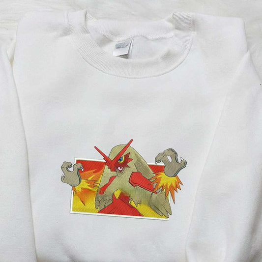 Blaziken Pokemon Anime Embroidered Shirt 1 1