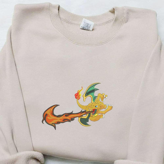 Charizard Pokemon Anime Embroidered Shirt 1 1
