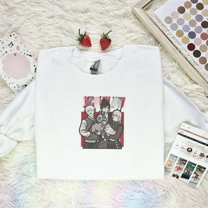 Chainsaw Man Gang Anime Embroidered Shirt