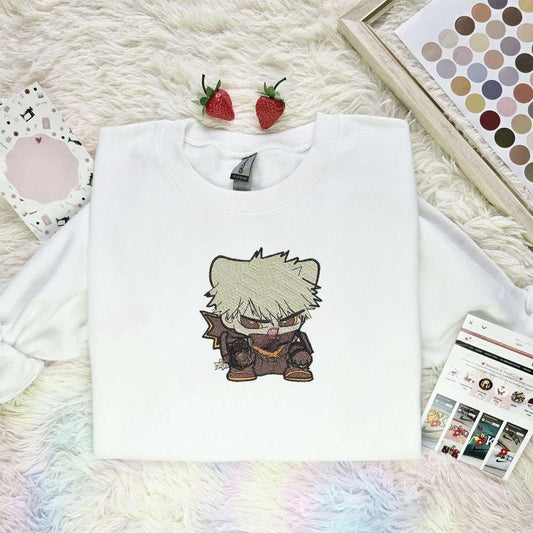 Bakugo Katsuki Chibi My Hero Academia Anime Embroidered Shirt Fu24D