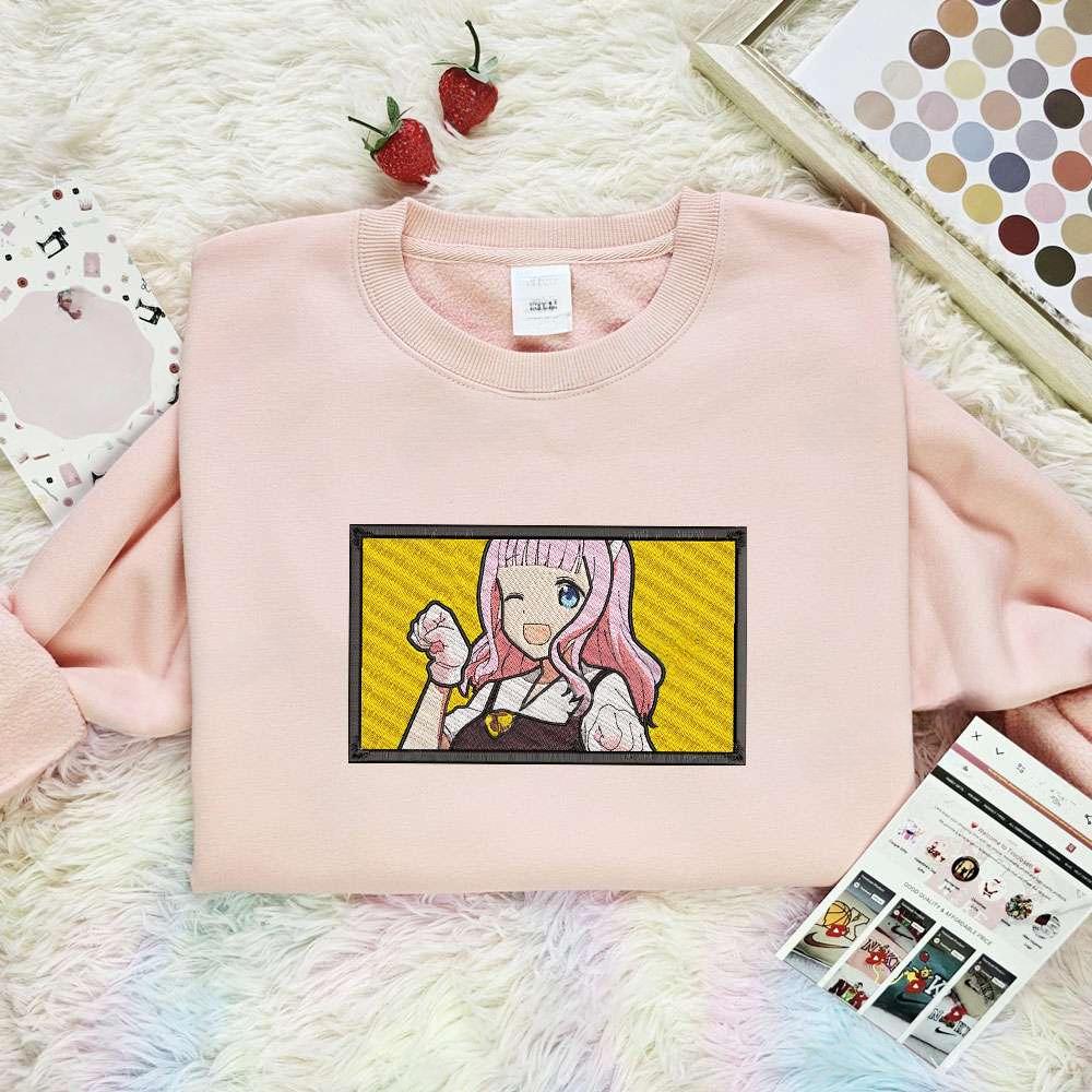 Chika Fujiwara Love Is War Anime Embroidered Shirt