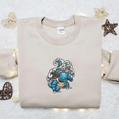 Blastoise Pokemon Anime Embroidered Shirt 1 1