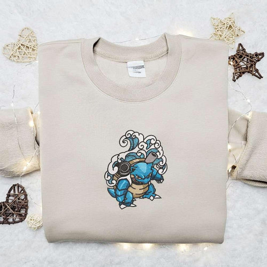 Blastoise Pokemon Anime Embroidered Shirt 1 1
