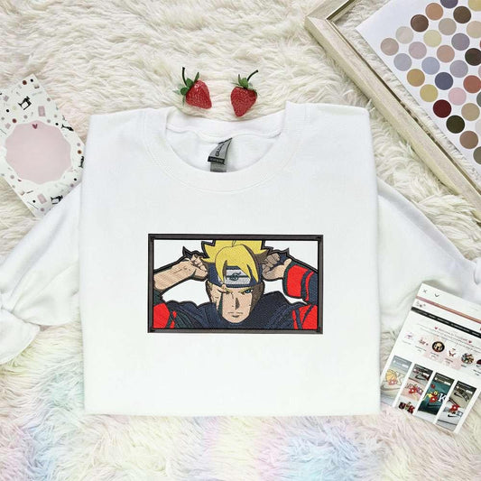 Boruto Naruto Anime Embroidered Shirt