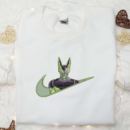 Cell Dragon Ball Z Anime Embroidered Shirt 1
