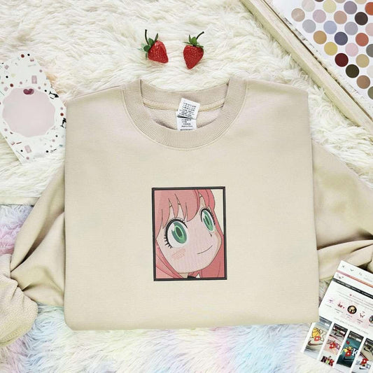 Anya Spy X Family Anime Embroidered Shirt