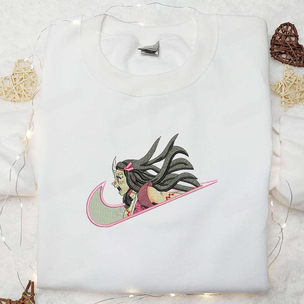 Angry Nezuko Kamado Anime Embroidered Shirt 1