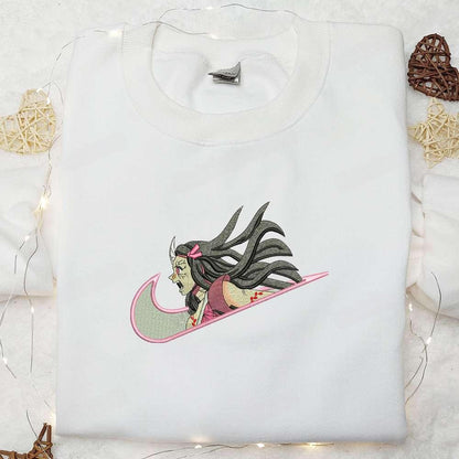 Angry Nezuko Kamado Anime Embroidered Shirt 1