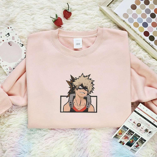 Bakugo Katsuki My Hero Academia Anime Embroidered Shirt